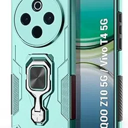 TheGiftKart Tough Armor Bumper Back Case Cover for iQOO Z10 5G / Vivo T4 5G | Ring Holder & Kickstand in-Built | 360 Degree Protection Back Case Cover for iQOO Z10 5G / Vivo T4 5G (PC & TPU, Green)-picture-28