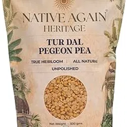NATIVE AGAIN Tur Dal – 500g(Pack Of 1) / Toor Dal/Pigeon Pea/Arhar Dal/Tur Dal/Rich In Protein & dietary fibre/All Natural-picture-28