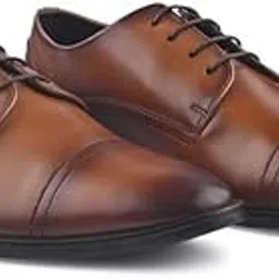 Full Grain Genuine Leather Formal Oxford Lace Up Shoes for Men-image-94