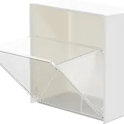 LICHTS Cotton Swab Storage Box Clamshell Design Bathroom Accessories for Kitchen-picture-10