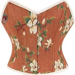 fulaida Women’s Printed Jacquard Corset | Short Bust Body Shaper with Adjustable Straps-picture-18