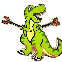 kolorspun Unstoppable Trex Dinosaur Enamel Lapel Pin-picture-13