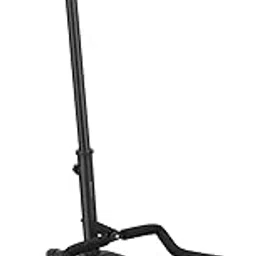 PERLMAN Height-Adjustable Foldable Guitar Stand with Neck Support for Acoustic, Electric, Bass and Banjos, Tripod, Sturdy Iron ( Black )-picture-11