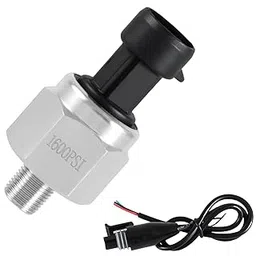 FUSCH 1600 PSI Pressure Transducer Sensor with Connector Harness, 1/8"NPT Thread Stainless Steel Pressure Transmitter for Oil Fuel Water Ail-picture-28