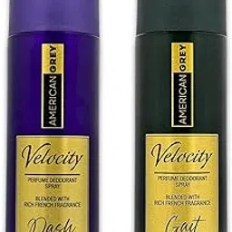 American Grey Men Velocity Collection |200ml Each (Pack of 2), 400ml I Deodorant Spray | Fresh and Long-Lasting Fragrance-picture-56