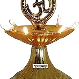 1 Layer Electric Diya Deepak Light Pooja Diya LED Light Mandir Diya for Home Temple Decor Electric Diya-V257-picture-22