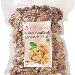 Vale of Kashmir Walnut Kernels Brown Halves Without Shell 500 g, Akhrot Giri Kashmiri Walnuts-picture-29