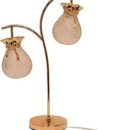 ELARE Double Crystal Globe Led Table Lamp, Elegant Crystal Two Side Lamp for Living Room, Bedroom-picture-23