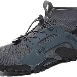 THE STYLE SUTRA Water Shoes Sneakers Lightweight Hiking Shoes for Outdoor Trekking Casual 43Yard Grey-image-23