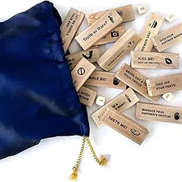 Outlanders® Naughty Wooden Block Stacking Tower Game for Couple Adult Truth or Dare Couple's Things Anniversary-Marriage-Weeding Gift - 48 Blocks (Special Edition)-image-49