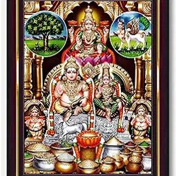 Pavan Photo Laminations Lakshmi Kubera Laxmi Goddess Devi Lord Kuber Wall Painting Framed Home Decor (Wood,Matte,Brown,Small Size,6 x 8 Inch) B332S-image-23