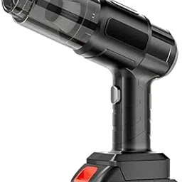 Plastic Handheld Vacuum Gun | Dual-Action Blow and Suck | Multipurpose, Portable Wireless Car Vacuum Cleaner | 3-in-1 High Power, 21000PA, USB Rechargeable Motor for Home Office (Black)-image-14