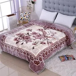 Bezzilish Home Supersoft Micromink Double Bed Blanket for Heavy Winters |650 GSM Supersoft, Double ply Blanket , Warm, & Lightweight | Double 200x220 cm | multicolour image 1