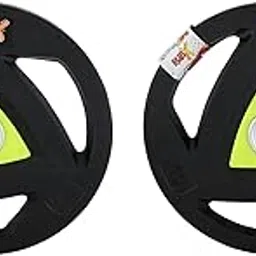 RUBX Rubber Coated Metal Integrated Tri-Grip Olympic Weight Plates 50 MM Center Hole Diameter (10)-picture-15