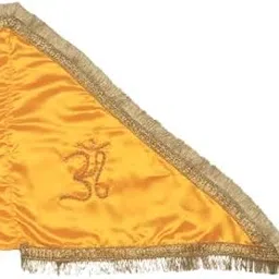 LAKHANPAL Yellow Om Flag/jhanda outdoor Flag/small Size Jhanda/dhwaj for Temple Best for Religious Purpose (50cm)-picture-30