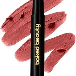 BAKED BEAUTY My Crayon Super Matte Lip Cream Crayon Lipsticks-Lightweight & Nourishing Formula 2.5g Mocha Talk-03-picture-18