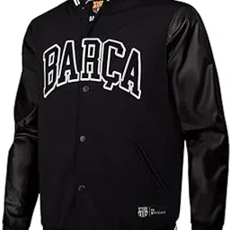 shop the arena FC Barcelona: Black Varsity Jacket-picture-24