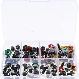Merishopp 80 Pieces PVCSafety Toy Eyes Owl Eyes with Glitter Nonwoven Washer 10mm|Toys & Hobbies | Stuffed Animals | Other Stuffed Animals-image-61
