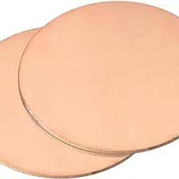 uxcell Pure Copper Sheet, 2pcs 3" x 0.08" 12 Gauge T2 Copper Metal Round Plate for Crafts, Electrical Repairs-picture-25