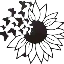 bnf® Wall Hanging Decoration Black Background Indoor Outdoor Metal Wall Art Decor|Home & Garden | Home Dcor| Figurines-image-14