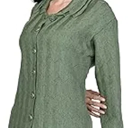 ladywillington Lady Willington Women Woolen Double Collar Self Design Cardigan Heavy Rainbow Fabric Winter Wear Pure Wool Cardigan for Women Long Cotty Fully Warm Cardigan Free Sizes-picture-40