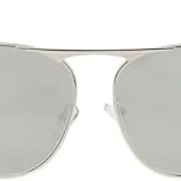 Men's The Sleek Mirror Aviator Sunglasses | Silver Frame | Silver Polycarbonate Lens For Casual Wear | One-Size | Full Rim Polarized Lens | Polycaronate Sunglass For Everyday Wear-image-21