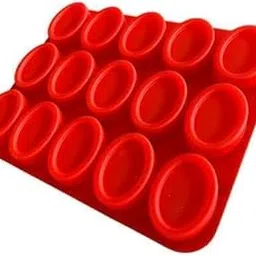 Redsky 15-Cavity Oval Shape Soap Mould,Muffin Mould,Candle Mould, Cake Mould,Jelly Mould,Cupcake Mould (Random Color)-picture-19
