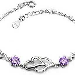 nilu's collection Copper Sterling Silver Charm Bracelet for Women(Pack of 1)-picture-42