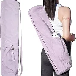 Yoga Mat Bag, Water-Proof, Large Carrier Up To 1/2inch Thick Yoga Mat, Full-Zip Pocket, Extra Pocket for Bottle Carrying, Adjustable Strap (Pink)-picture-14