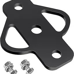 VONLX Three Way Trailer Hitch Adapter with Bolt Receiver Hitch for Lawn Mower 3-Way ATV Hitch Attachments for Golf Cart Garden Tractor Flat Towing Tow Ball Mount Lawn Mower Chain and Tow Strap-image-15