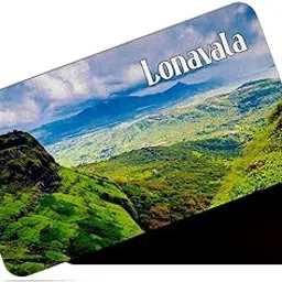 dhcrafts Rectangular Rubber Fridge Magnet/Magnetic Card Multicolor Maharashtra Lonavala Design Pack of 1 (8.6cm x 5.4cm)-image-12
