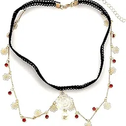 elaccent Diamond Elastic Thigh Chain – Floral Leg Chain for Women & Girls-picture-12