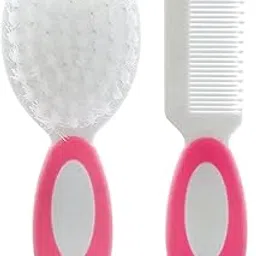 Cubs N Bears Baby Hair Brush, Baby Hair Comb Set for Newborns & Toddlers (Pink) | Baby Brush Soft Bristles Comb Set Children Massage Care, Anti-Slip Handle Brush & Comb| Perfect Baby Registry Gift-image-57