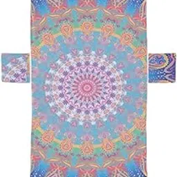 MERISHOPP Beach Chair Cover Stripe Lounge Chair Cover for Swimming Pool Summer Outdoor B-picture-19