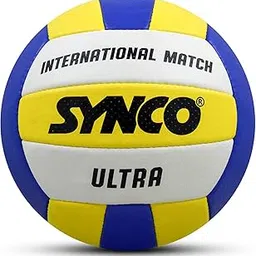 Synco Ultra Volleyball, International Match Quality, PU Hand Stitched, 18 Panel Soft Touch, Dimpled Texture Grip, Durable & Lightweight, Indoor/Outdoor Play, Youth & Adults, Volleyball Size- 4-image-34