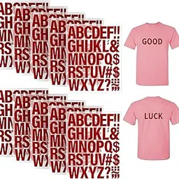 10 Pcs DIY Patches for Fabric,2 Inch Sticker for Clothes Personalized Iron On Transfers for T Shirts, Custom Labels for Clothes and Bags（Red）-picture-38