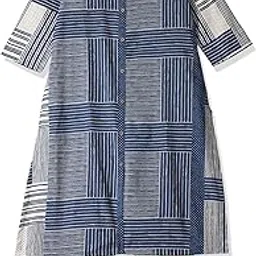 biba WOMEN PRINTED NARROW SALWAR KURTA DUPATTA(SKD7429E_BLUE_36)-picture-56