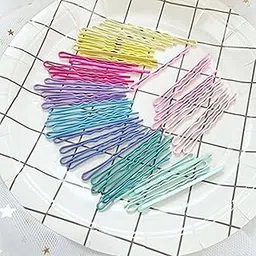 Snowpearl Metal Bob Pins, Rust-Resistant Straight Bobby Pins set, Regular Size, Metallic Barrettes Hair Clips in English Colors For Women's & Girls - (30 Pieces), Multi Color-picture-34