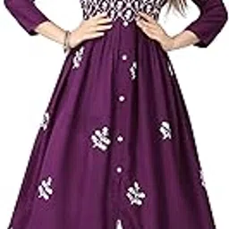 krazzykudy Women's Rayon Embroidered Flared Kurtis-picture-53