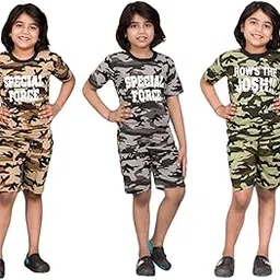 tiny toon Trendy Casual Multicolor T-Shirt and Shorts Set for Boys & Girls - Perfect for Summer Fun, Outdoor Activities, and Everyday Wear-picture-47