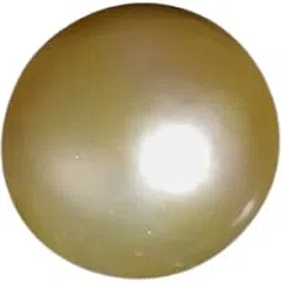 Real Sache Moti Ka Ratna 9 Ratti Mother Of Fresh Water Pearls Stone Original Certified 8.75 Carat सुनहरा सच्चा मोती रत्न Classy Golden Pearl Motee For Wearing All Rashi People-image-57