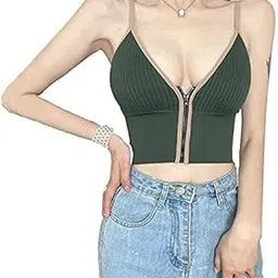 dilency sales Sports Bra for Gym, Yoga with Removable Pads (Comfortable for 28 to 32 Bust-Size) (Free-Size, White) image 1