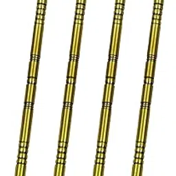 Trendy Creation Hub Stainless Steel Saliya Antique Golden Finish Swing Chain Links Brass Jhula Curtain Hook for Indoor Outdoor Pack of 4 [Moti Design]-image-77