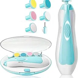Electric Baby Nail Trimmer, Safe Nail File with Light, 6 Grinding Pads for Newborn, Toddler, Adults, Multicolor-image-79