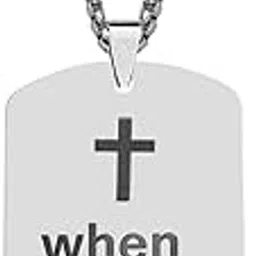 m men style Dog Tag Necklace for Men Bible Verse Cross Pendant Stainless Steel Chain 22inch Inspirational Christian Jewelry Meaningful Religious Gift for Boys LCSPn202354-picture-32