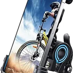 Lamicall Bike Phone Holder, Motorcycle Phone Mount - Motorcycle Handlebar Cell Phone Clamp, Scooter Phone Clip for iPhone 14 Plus/Pro Max, 13 Pro Max, S9, S10 and More 4.7" - 6.8" Smartphones, Blue-picture-28