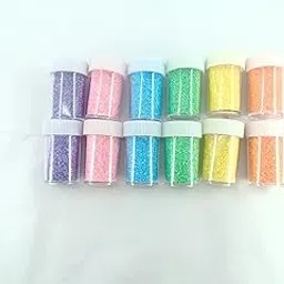 advancedestore 16grams Holographic Glitter, 12 Colors Fine Festival Powder Sequins, Craft Glitter for Slime Tumbler Arts-image-28
