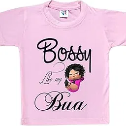 Cute Pals Bossy Like My Bua Tshirt for Kids, Boys or Girls, Infant and Newborn, Bua Kids Clothes-image-20