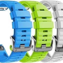 NotoCity Compatible with Fenix 6X Pro Band 26MM Watch Bands for Fenix 6X/Fenix 6X Pro/Fenix 5X/Fenix 5X Plus/Fenix 3/HR/Descent MK1/D2 Delta PX/D2 Charlie(Blue/White/Green)-picture-24