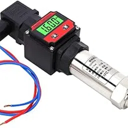 Pressure Sensor, with Digital LED Display Pressure Transmitter, 24V DC 4‑20mA High‑Quality Compatibility, for Measuring Oil Pressure, Measuring Hydraulic(0-500Kpa)-image-58